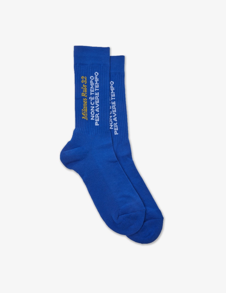 Rinascente Calza Blu Klein Non C'è Tempo Per Avere Tempo - immagine 1 Rinascente Calza Blu Klein Non C'è Tempo Per Avere Tempo - immagine 1