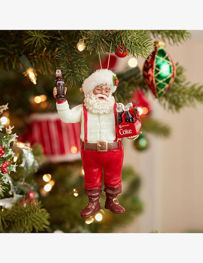 rinascente Kurt S. Adler Coca-Cola® Santa Holding A 6-Pack Ornament