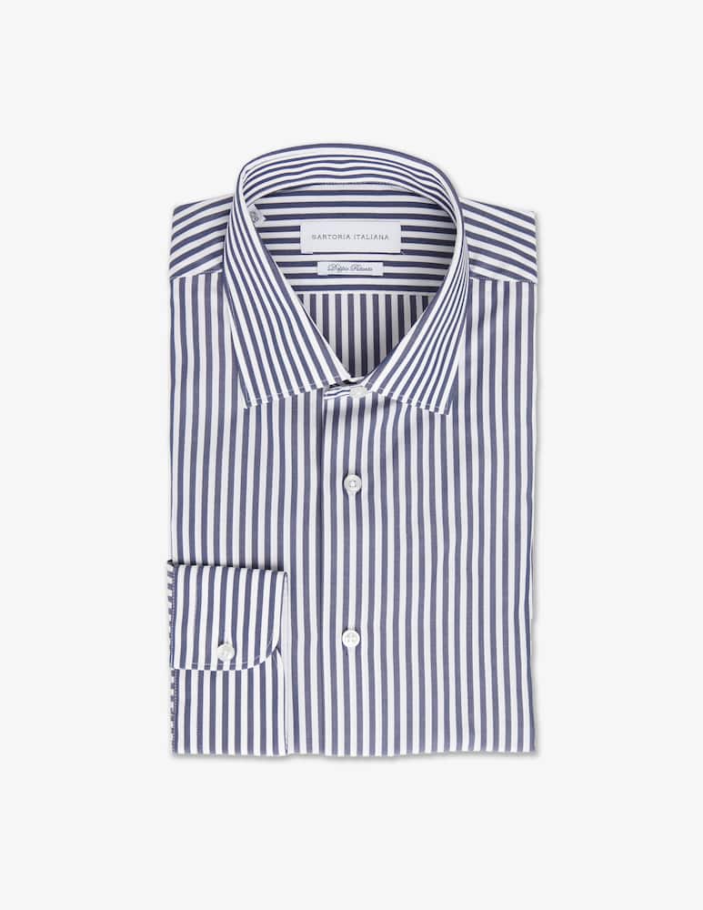 Sartoria Italiana Camicia modern riga doppio ritorto - immagine 1