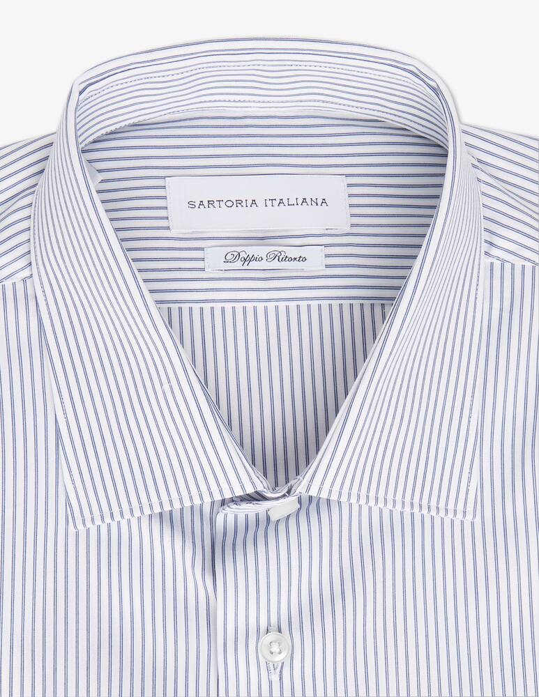 rinascente Sartoria Italiana Modern 3d stripe double twisted shirt