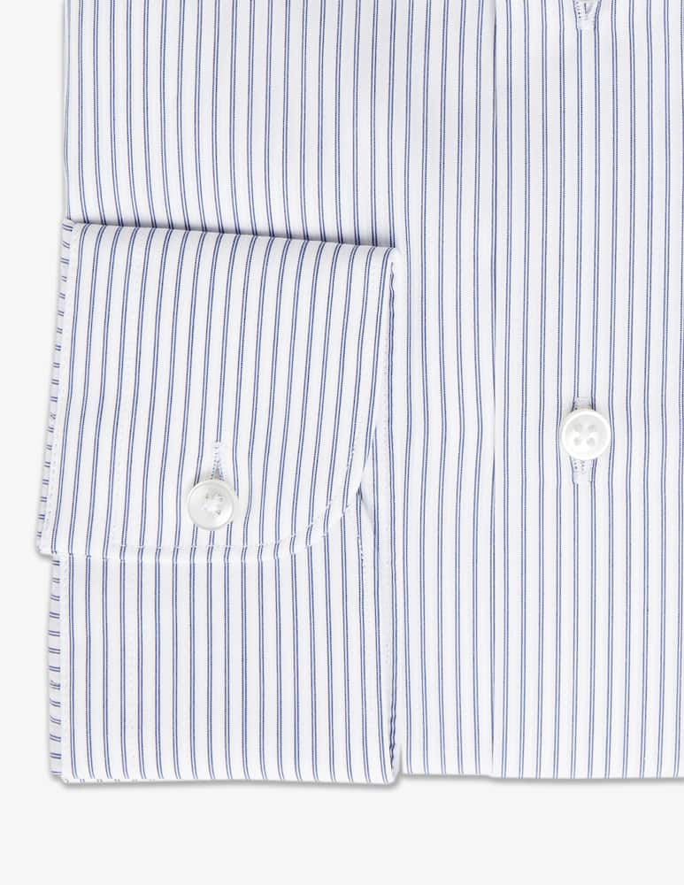 rinascente Sartoria Italiana Modern 3d stripe double twisted shirt