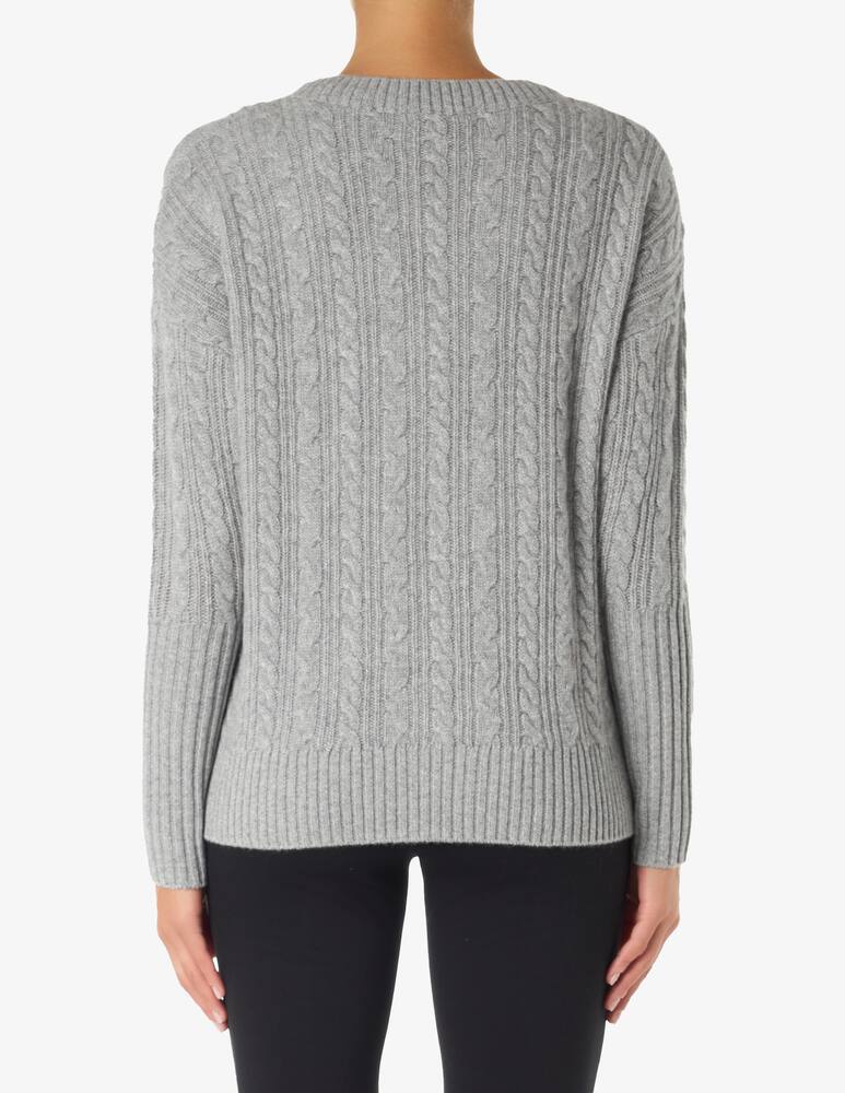 rinascente Pure Cashmere Maglione girocollo treccia