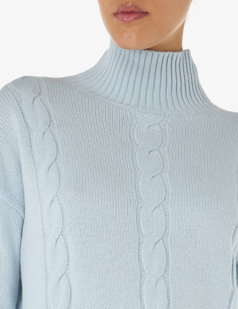 rinascente Pure Cashmere Turtleneck sweater braid