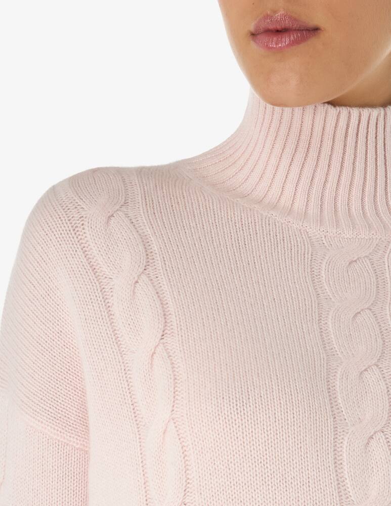 rinascente Pure Cashmere Maglione a collo alto treccia
