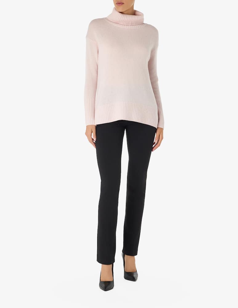 Pure Cashmere Turtle neck ribbed sweater - picture 2 Pure Cashmere Turtle neck ribbed sweater - picture 2
