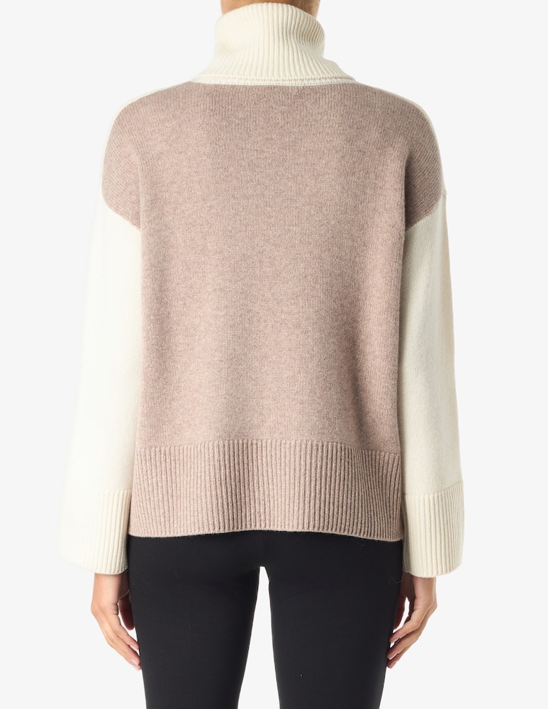 rinascente Pure Cashmere Turtleneck over sweater