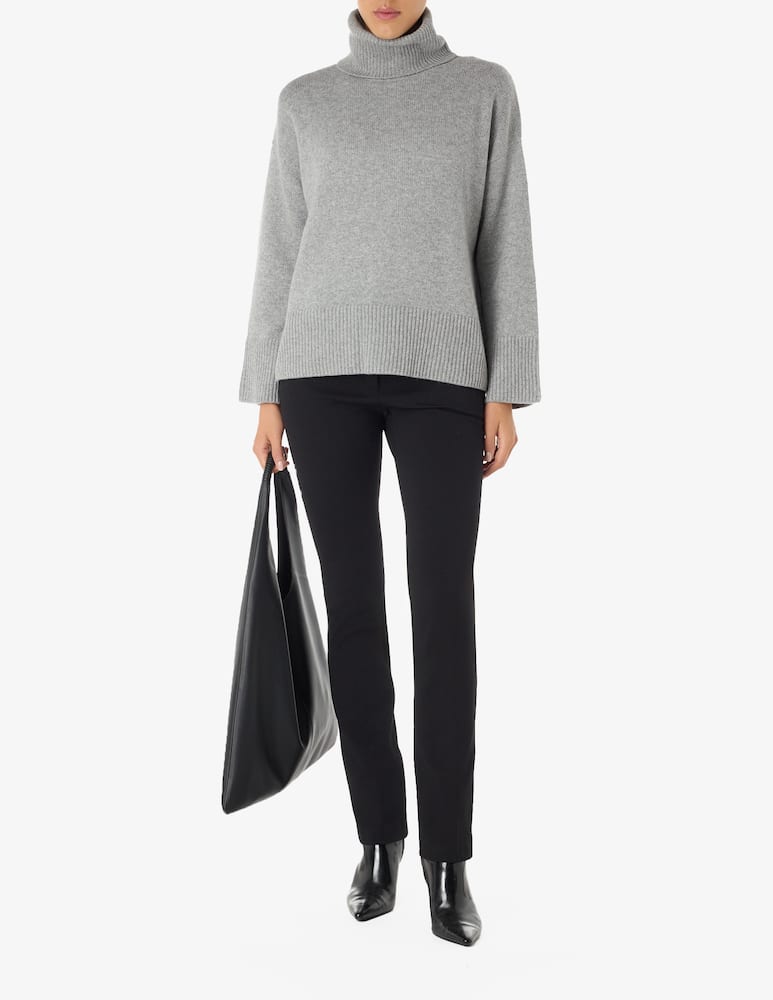 rinascente Pure Cashmere Turtleneck over sweater