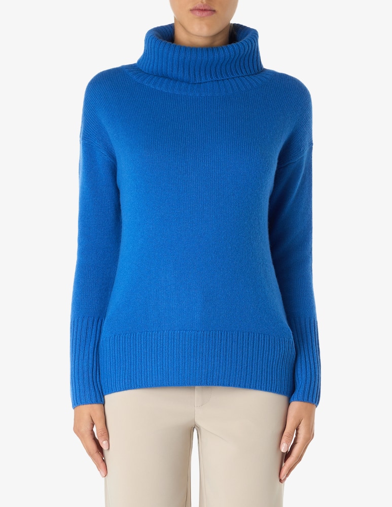 Pure Cashmere Turtle neck ribbed sweater - picture 1 Pure Cashmere Turtle neck ribbed sweater - picture 1
