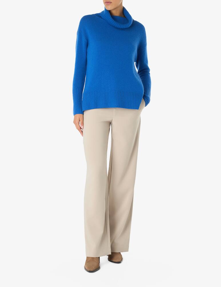 rinascente Pure Cashmere Turtle neck ribbed sweater