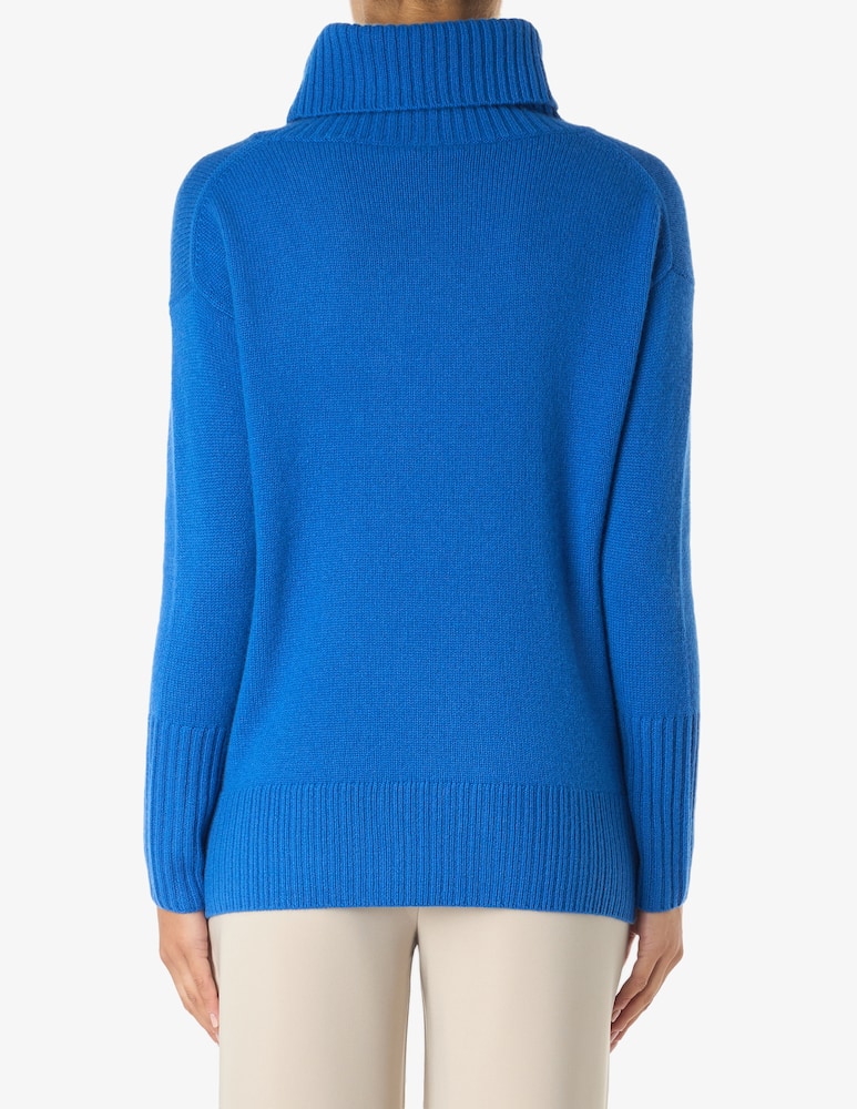 rinascente Pure Cashmere Turtle neck ribbed sweater
