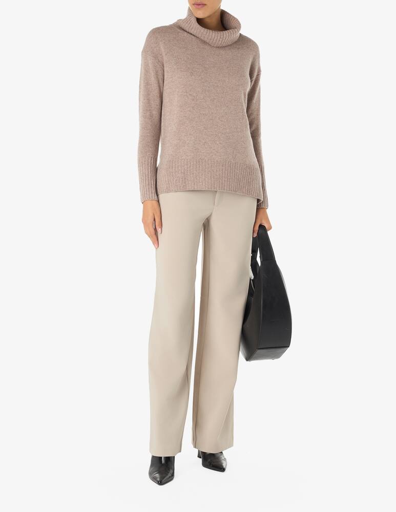 rinascente Pure Cashmere Turtle neck ribbed sweater