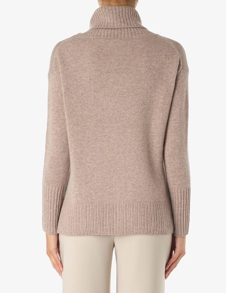 rinascente Pure Cashmere Turtle neck ribbed sweater