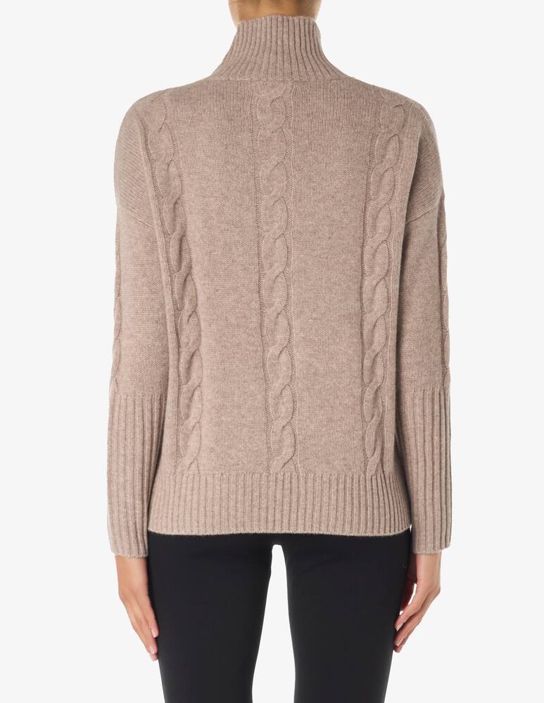 rinascente Pure Cashmere Maglione collo alto treccia