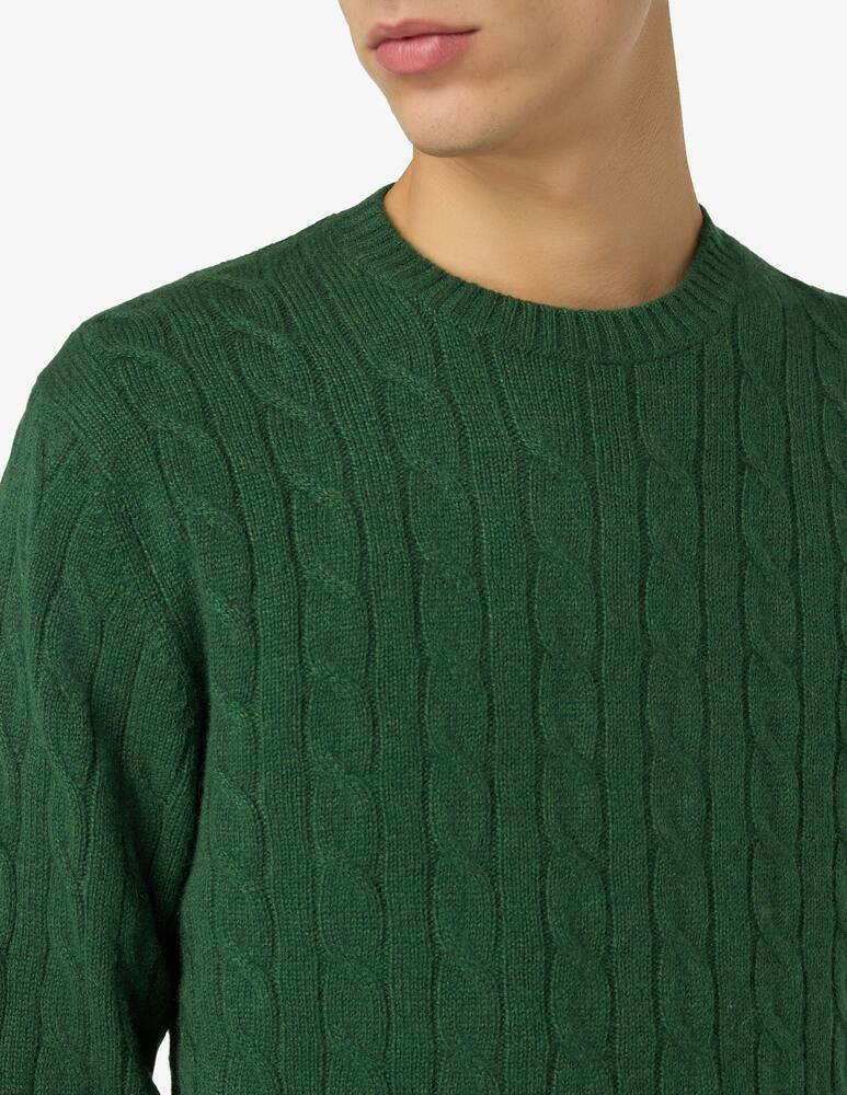 rinascente Pure Cashmere Maglia girocollo costa treccia cashmere f7