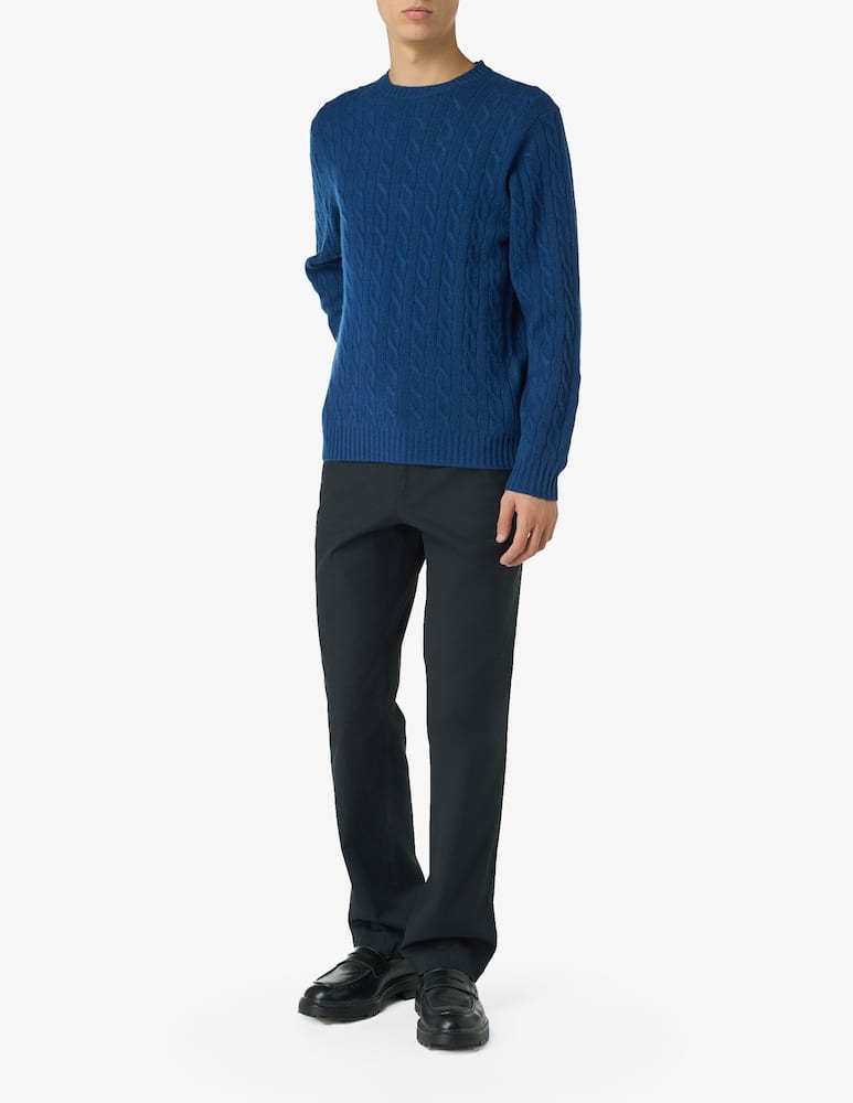 rinascente Pure Cashmere Maglia girocollo costa treccia cashmere f7