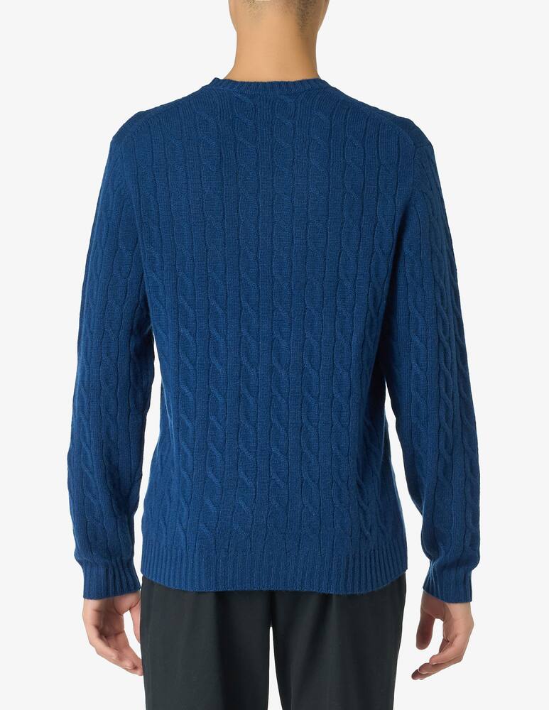 rinascente Pure Cashmere Maglia girocollo costa treccia cashmere f7