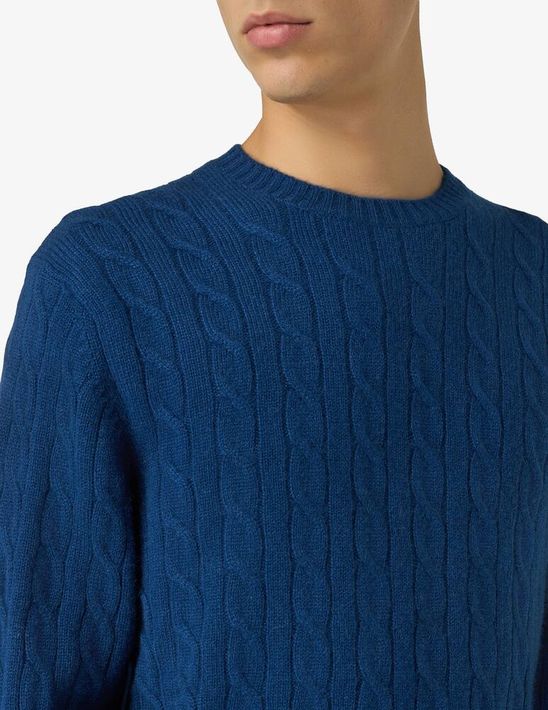 rinascente Pure Cashmere Maglia girocollo costa treccia cashmere f7