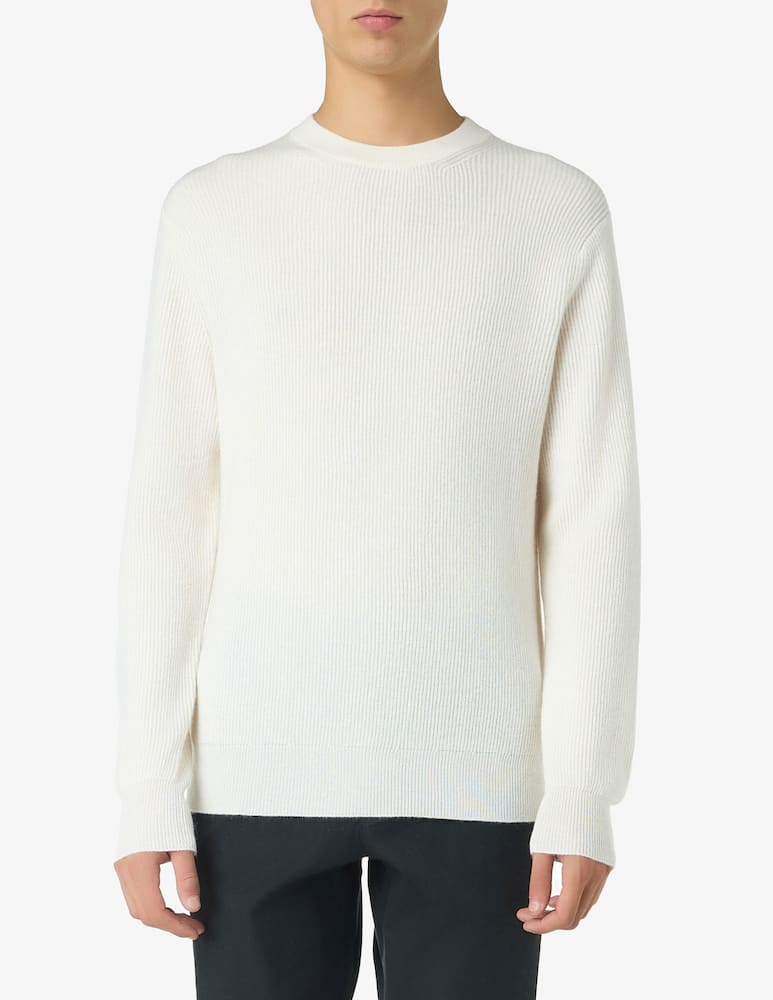 Pure Cashmere F12 cashmere english ribbed crewneck jumper - picture 1 Pure Cashmere F12 cashmere english ribbed crewneck jumper - picture 1