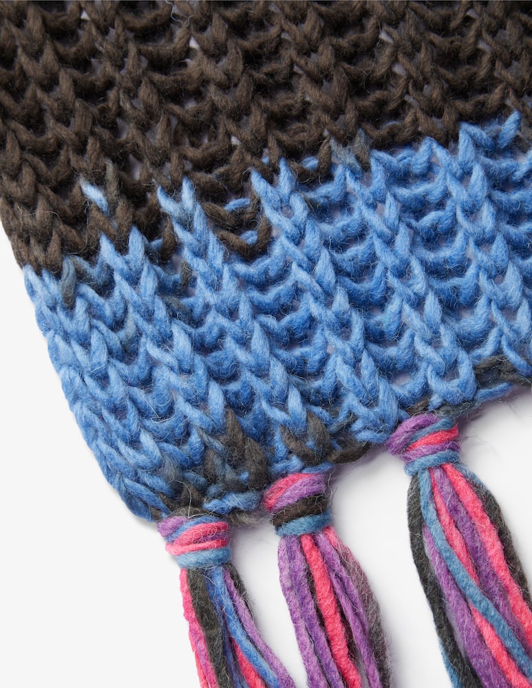 Rinascente Collection Stefania striped knitted scarf 26x171 - picture 2 Rinascente Collection Stefania striped knitted scarf 26x171 - picture 2
