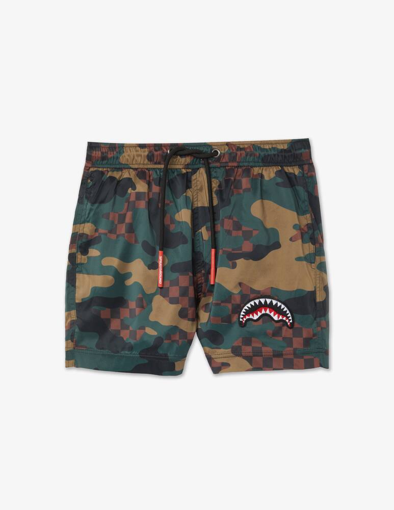 Sprayground Costume da bagno a quadri mimetici - immagine 1