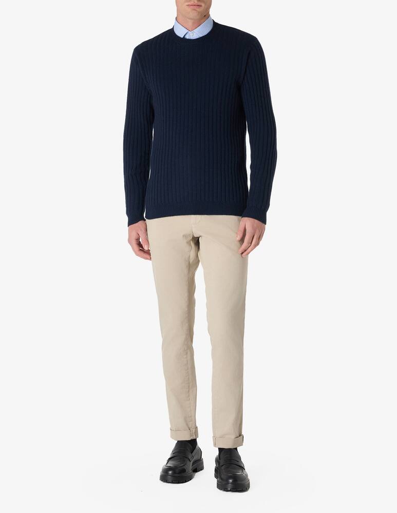 rinascente Pure Cashmere F7 ribbed cashmere jumper