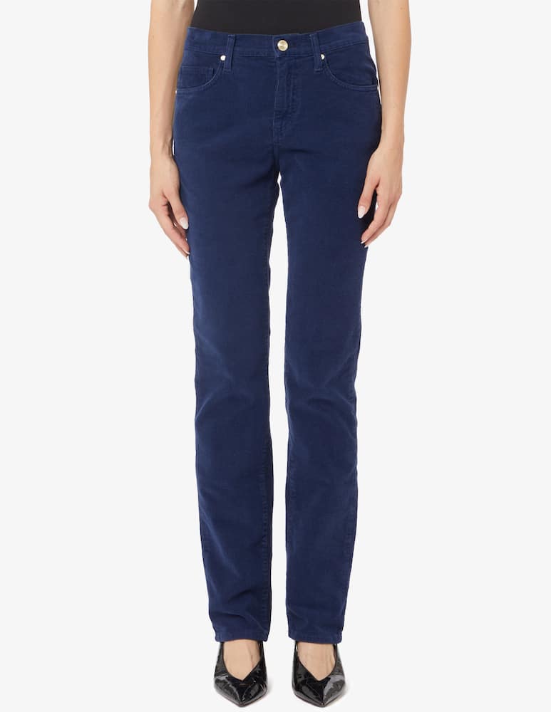 Elizabeth Ascot Slim fit 5 pocket velvet trousers - picture 1 Elizabeth Ascot Slim fit 5 pocket velvet trousers - picture 1