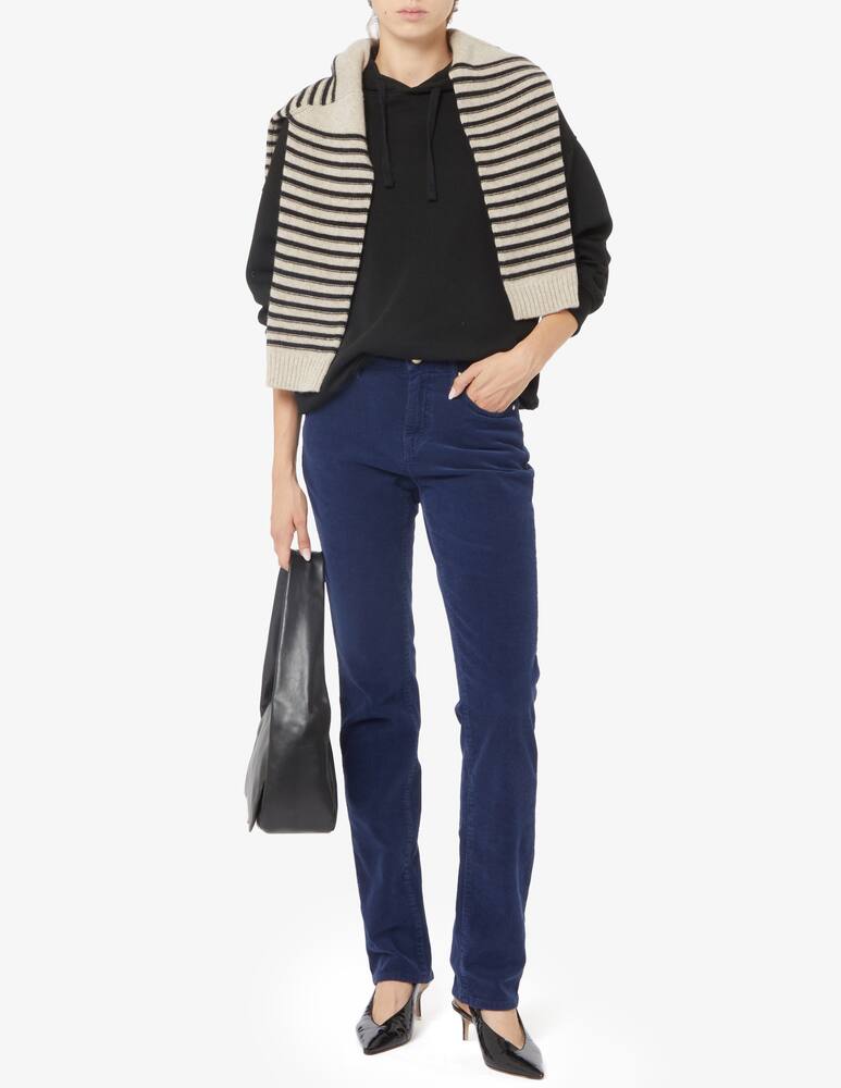 rinascente Elizabeth Ascot Pantaloni slim fit 5 tasche velluto