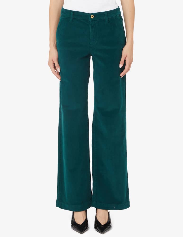 Elizabeth Ascot America velvet wide leg trousers - picture 1