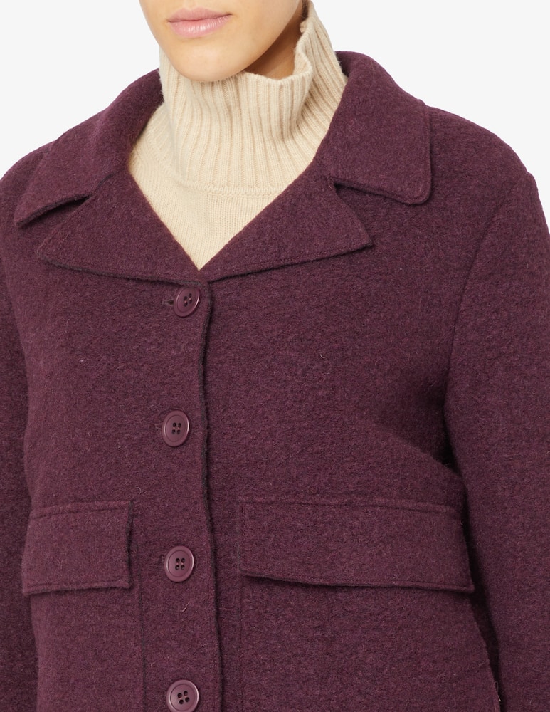 rinascente Elizabeth Ascot Caban lana cotta