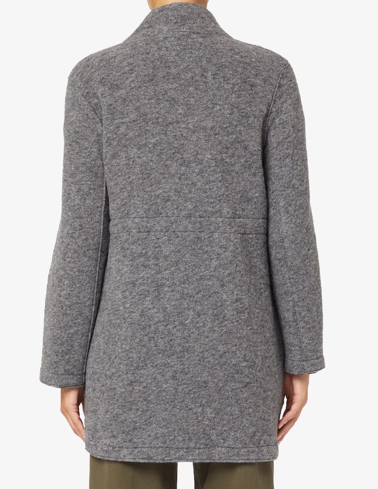 Elizabeth Ascot Cappotto collo alto parka lana cotta - immagine 3