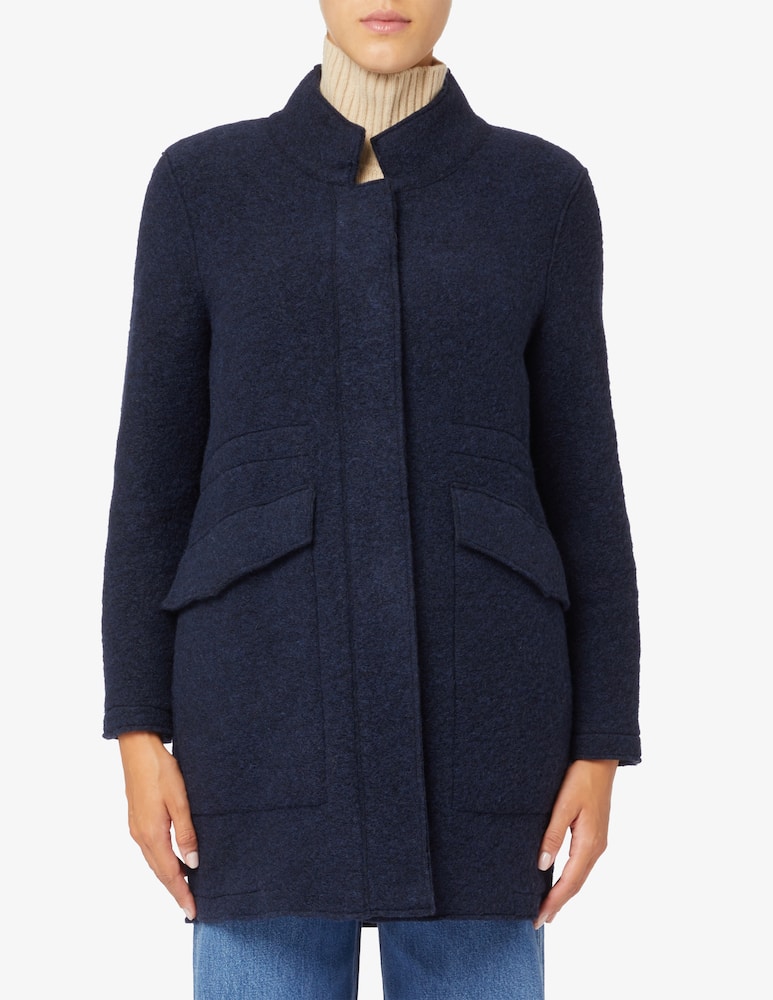 Elizabeth Ascot Cappotto collo alto parka lana cotta - immagine 1 Elizabeth Ascot Cappotto collo alto parka lana cotta - immagine 1