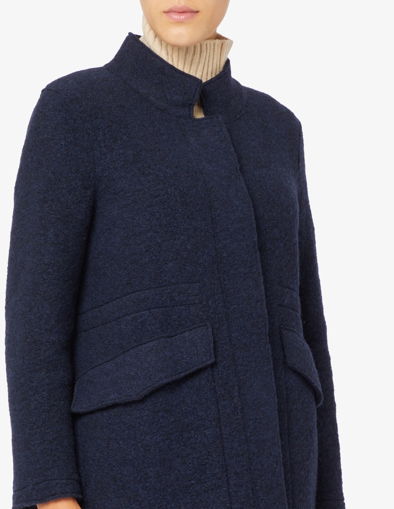 Elizabeth Ascot Cappotto collo alto parka lana cotta - immagine 4 Elizabeth Ascot Cappotto collo alto parka lana cotta - immagine 4