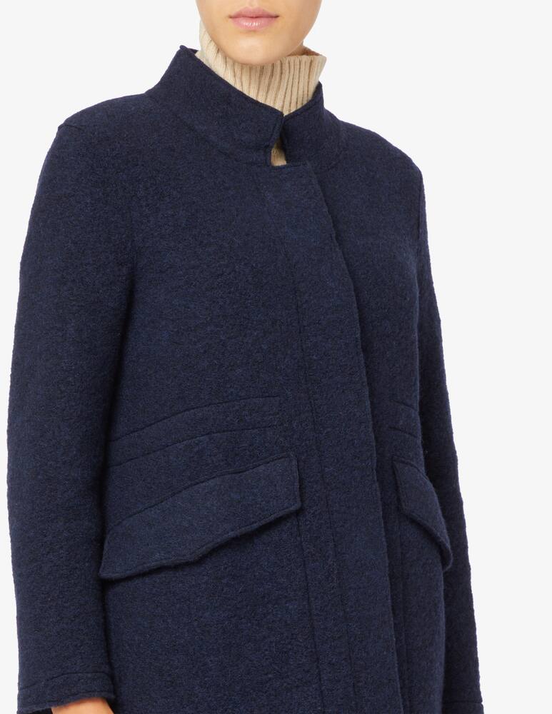 rinascente Elizabeth Ascot Cappotto collo alto parka lana cotta