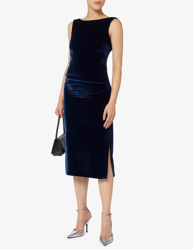 rinascente 24.7 Studio Velvet sheath midi dress
