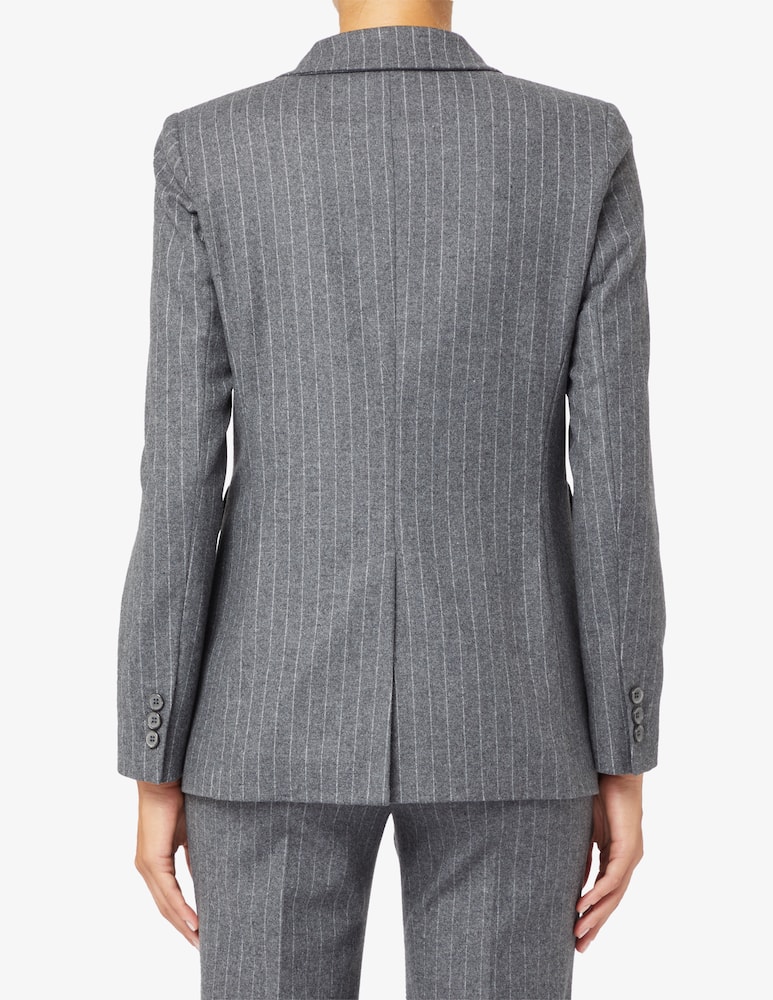 24.7 Studio Blazer gessato misto lana - immagine 3