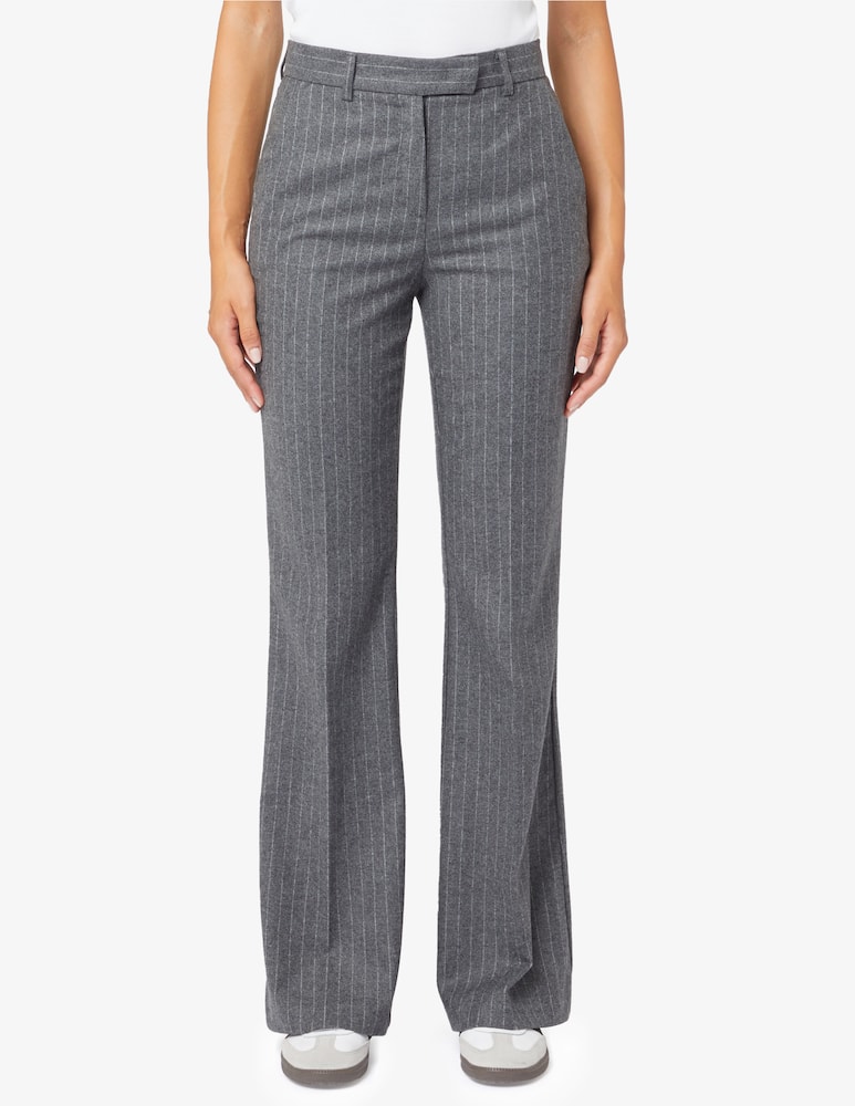 24.7 Studio Pantaloni flare gessato in lana - immagine 1 24.7 Studio Pantaloni flare gessato in lana - immagine 1