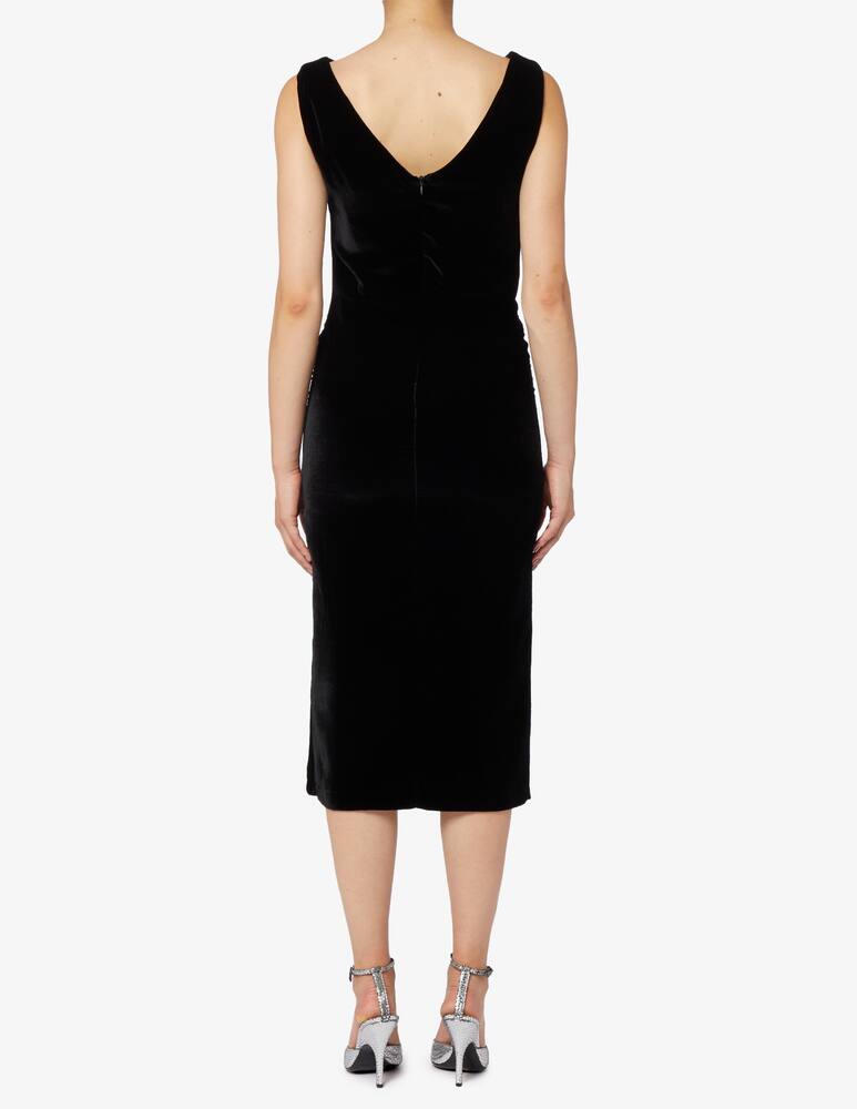 rinascente 24.7 Studio Velvet sheath midi dress