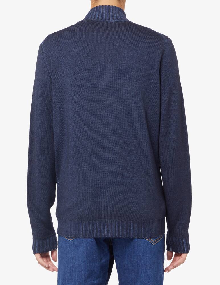 rinascente Ferrante Fin 7 washed merino wool zipped sweater