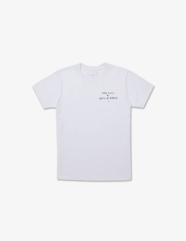 Linea Daria T-shirt Vino Rosso & Notti in bianco - immagine 1 Linea Daria T-shirt Vino Rosso & Notti in bianco - immagine 1