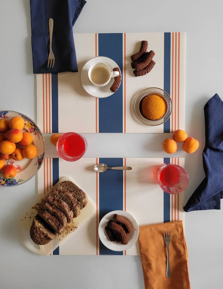 rinascente It's A Little Story Tovaglietta Stripes Lake 30X45