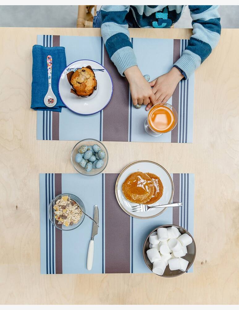 rinascente It's A Little Story Tovaglietta Stripes Chocolate 30X45