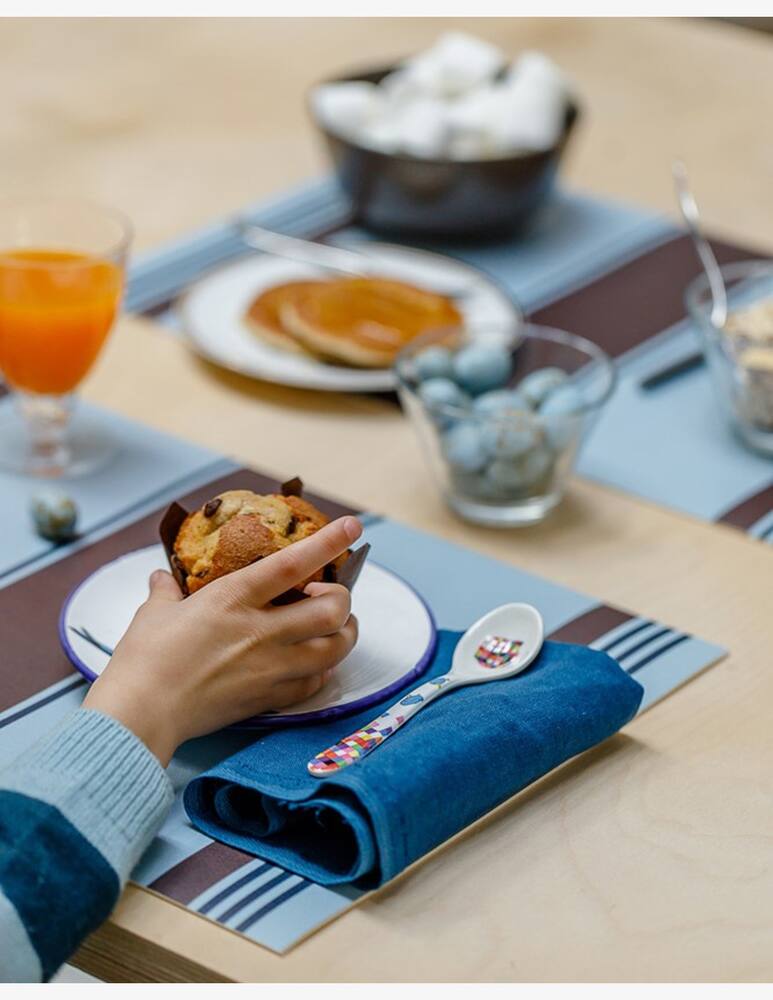 rinascente It's A Little Story Tovaglietta Stripes Chocolate 30X45