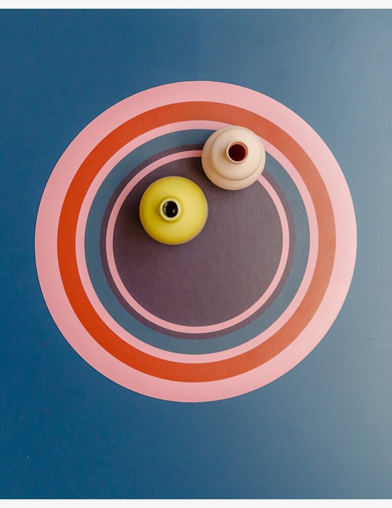 rinascente It's A Little Story Placemat Round Pansy