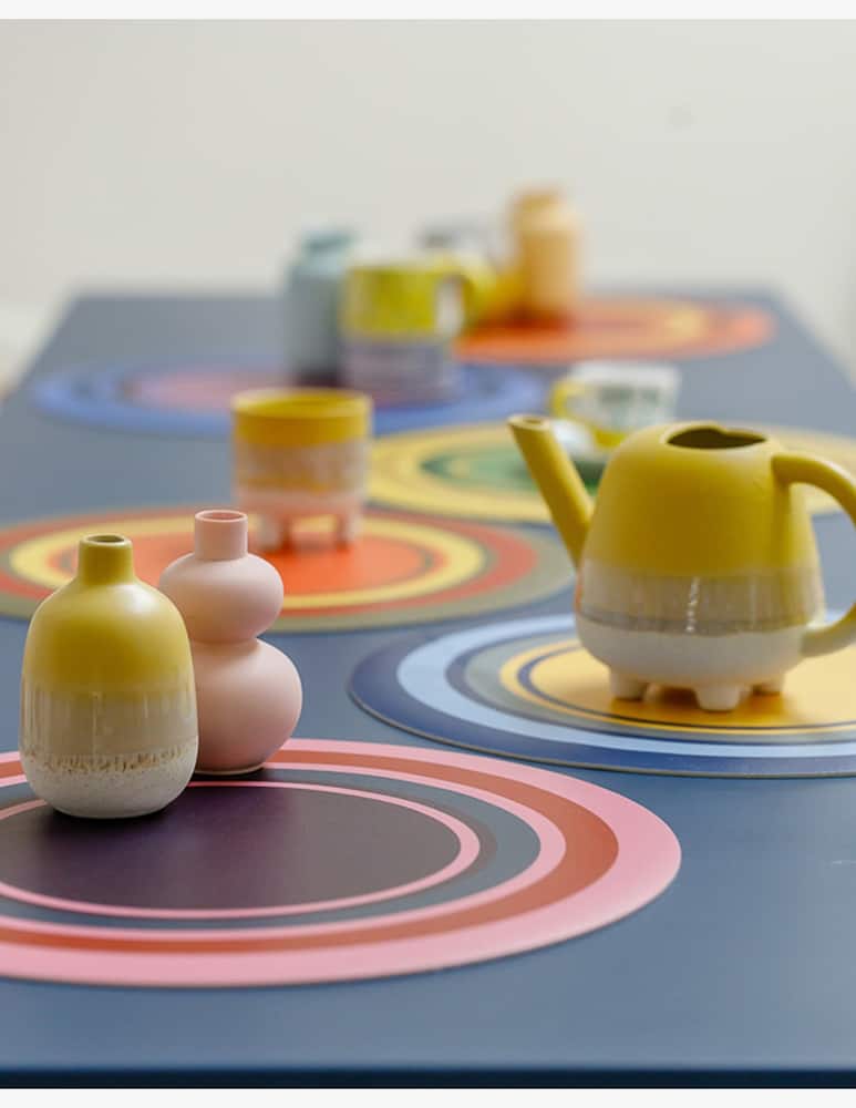 rinascente It's A Little Story Placemat Round Pansy