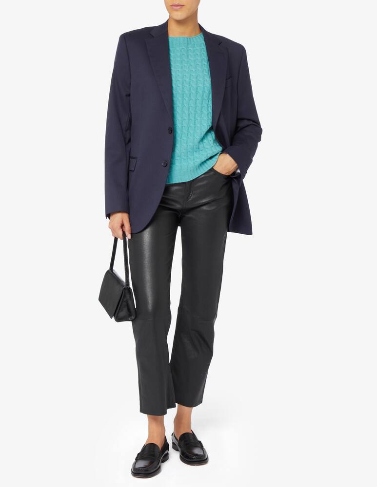 Elizabeth Ascot Maglione scollo a barca con treccia - immagine 2 Elizabeth Ascot Maglione scollo a barca con treccia - immagine 2
