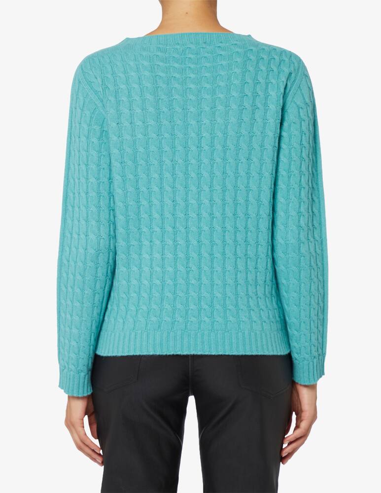 Elizabeth Ascot Maglione scollo a barca con treccia - immagine 3 Elizabeth Ascot Maglione scollo a barca con treccia - immagine 3