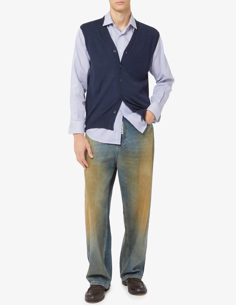 Rinascente Collection Gilet collo a v in lana seta e cashmere f17 - immagine 2 Rinascente Collection Gilet collo a v in lana seta e cashmere f17 - immagine 2