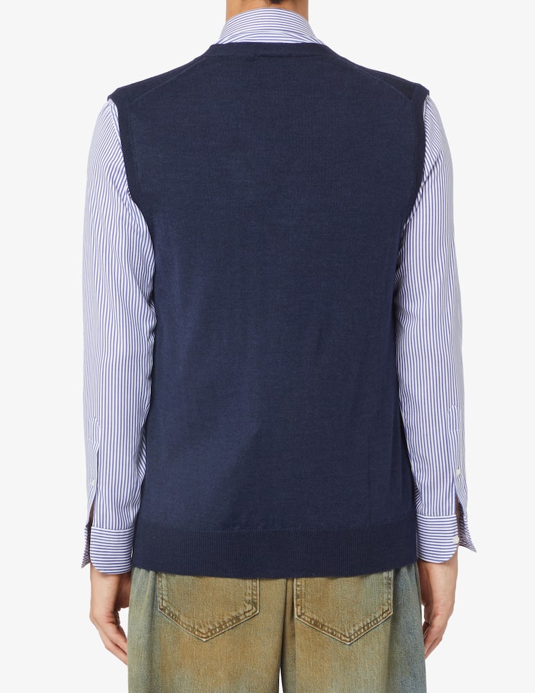Rinascente Collection Gilet collo a v in lana seta e cashmere f17 - immagine 3 Rinascente Collection Gilet collo a v in lana seta e cashmere f17 - immagine 3