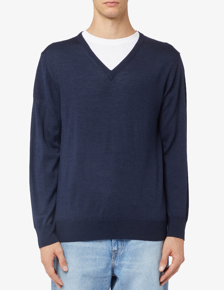 Rinascente Collection Maglia collo v in lata seta e cashmere - immagine 1 Rinascente Collection Maglia collo v in lata seta e cashmere - immagine 1