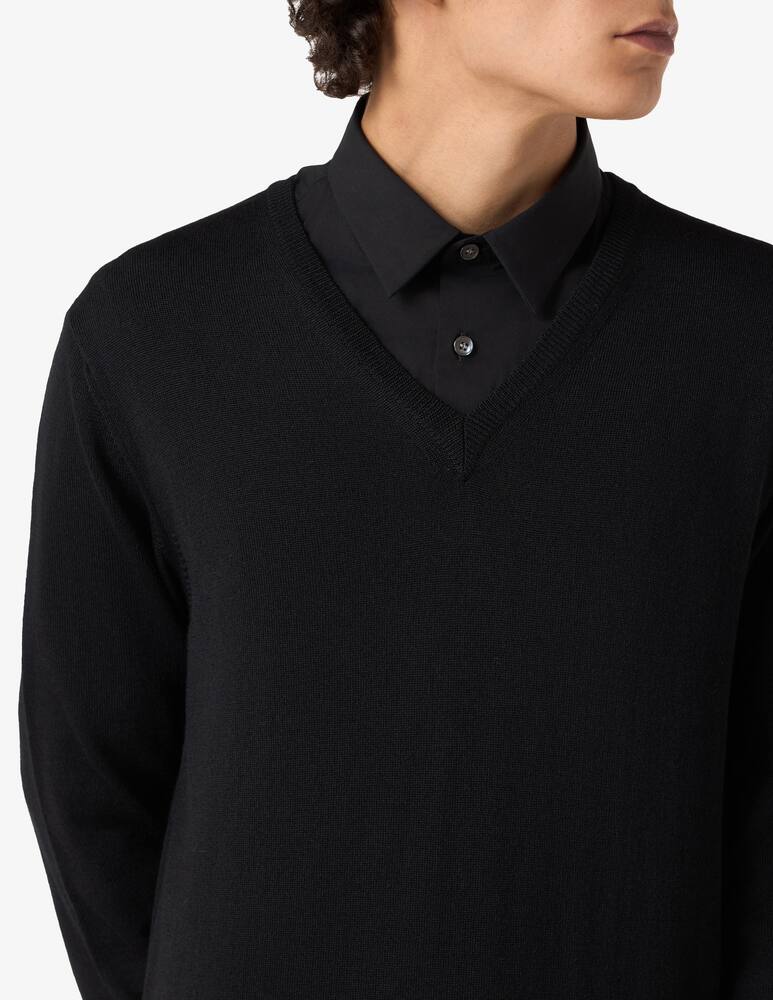 rinascente Rinascente Collection Maglia collo v in lata seta e cashmere